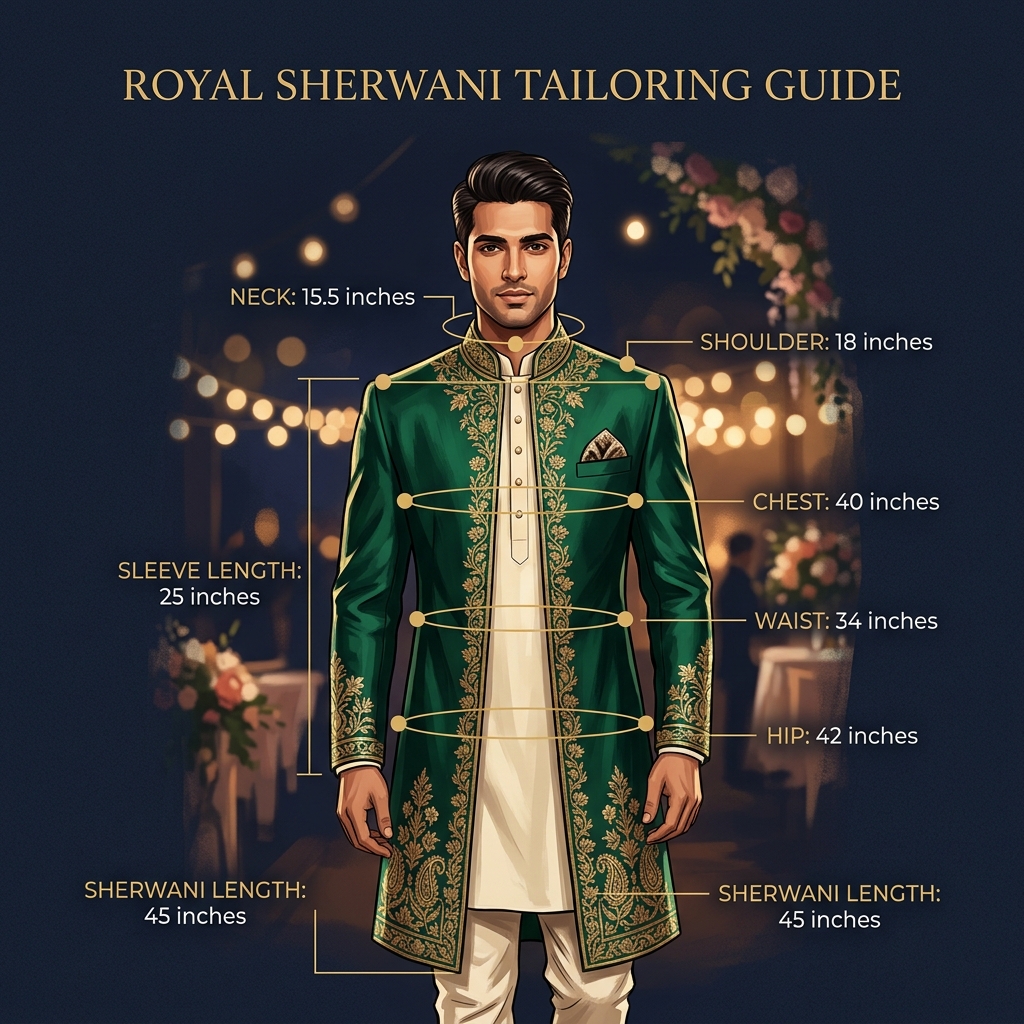 Custom tailoring measurement guide